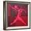 Study of Figure in Cubic Space Pink Version-Guilherme Pontes-Framed Giclee Print