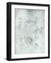 Study of Figures for "The Adoration of the Magi"-Leonardo da Vinci-Framed Giclee Print