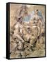 Study of Figures in Costume, C1635-1670-Giovanni Benedetto Castiglione-Framed Stretched Canvas