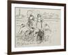 Study of Five Peasant Figures Working in a Field, 1887-Camille Pissarro-Framed Giclee Print