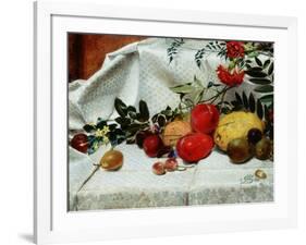 Study of Flowers and Fruit, 1860-William Bell Scott-Framed Giclee Print