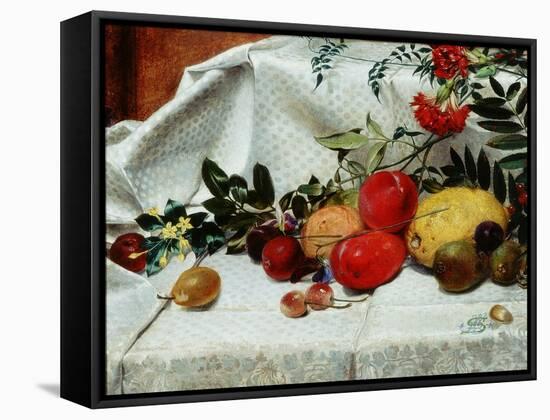 Study of Flowers and Fruit, 1860-William Bell Scott-Framed Stretched Canvas