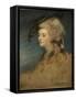 Study of Georgiana Spencer-Sir Joshua Reynolds-Framed Stretched Canvas