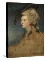 Study of Georgiana Spencer-Sir Joshua Reynolds-Stretched Canvas