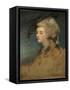 Study of Georgiana Spencer-Sir Joshua Reynolds-Framed Stretched Canvas