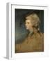 Study of Georgiana Spencer-Sir Joshua Reynolds-Framed Giclee Print