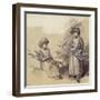 Study of Girls Carrying Faggots-Thomas Gainsborough-Framed Giclee Print