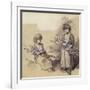 Study of Girls Carrying Faggots-Thomas Gainsborough-Framed Giclee Print