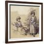 Study of Girls Carrying Faggots-Thomas Gainsborough-Framed Giclee Print