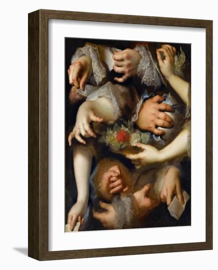 Study of Hands-Nicolas de Largillière-Framed Giclee Print