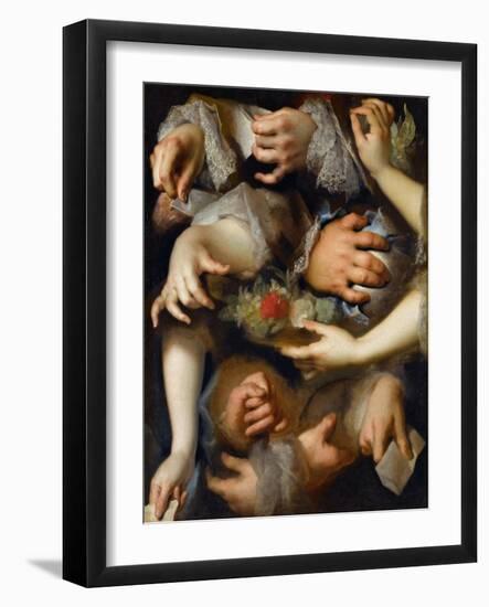 Study of Hands-Nicolas de Largillière-Framed Giclee Print