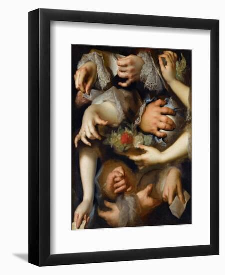 Study of Hands-Nicolas de Largillière-Framed Premium Giclee Print