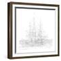 Study of Hms Victory in Number Two Dry Dock, Portsmouth, 2012-Matthew Grayson-Framed Giclee Print