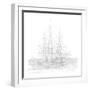 Study of Hms Victory in Number Two Dry Dock, Portsmouth, 2012-Matthew Grayson-Framed Giclee Print