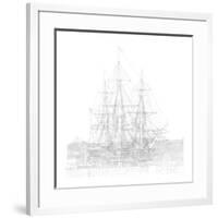 Study of Hms Victory in Number Two Dry Dock, Portsmouth, 2012-Matthew Grayson-Framed Giclee Print