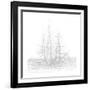 Study of Hms Victory in Number Two Dry Dock, Portsmouth, 2012-Matthew Grayson-Framed Giclee Print