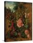 Study of Hollyhocks, C.1826 (Oil on Board)-John Constable-Stretched Canvas