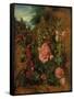 Study of Hollyhocks, C.1826 (Oil on Board)-John Constable-Framed Stretched Canvas