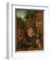 Study of Hollyhocks, C.1826 (Oil on Board)-John Constable-Framed Premium Giclee Print