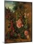 Study of Hollyhocks, C.1826 (Oil on Board)-John Constable-Mounted Premium Giclee Print