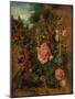 Study of Hollyhocks, C.1826 (Oil on Board)-John Constable-Mounted Giclee Print