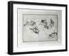 Study of Horsemen in Combat, 1503-4-Leonardo da Vinci-Framed Giclee Print