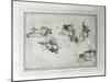 Study of Horsemen in Combat, 1503-4-Leonardo da Vinci-Mounted Giclee Print