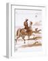 Study of Horses and Joc-Gustave Moreau-Framed Art Print