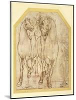 Study of Horses and Riders, C.1480-Leonardo da Vinci-Mounted Giclee Print