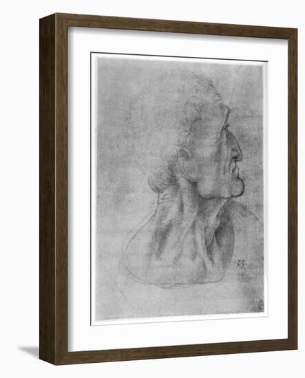 Study of Judas for the Last Supper, C1495-Leonardo da Vinci-Framed Giclee Print