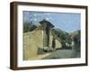 Study of Landscape, About 1860-Cristiano Banti-Framed Giclee Print