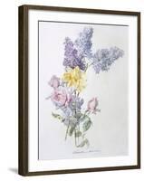 Study of Lilac and Roses-Madeleine Lemaire-Framed Giclee Print