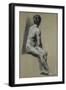 Study of Man Seated in Profile to Right, Turning Back-Pierre Paul Prud'hon-Framed Giclee Print