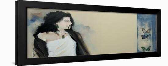 Study of Maori Woman 1-Susan Adams-Framed Giclee Print