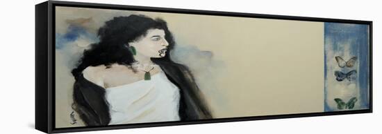 Study of Maori Woman 1-Susan Adams-Framed Stretched Canvas