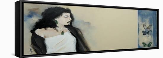 Study of Maori Woman 1-Susan Adams-Framed Stretched Canvas