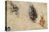 Study of Men Fighting, 1503-4-Leonardo da Vinci-Stretched Canvas