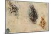 Study of Men Fighting, 1503-4-Leonardo da Vinci-Mounted Giclee Print