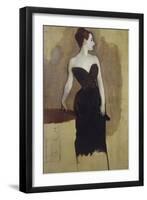 Study of Mme Gautreau-John Singer Sargent-Framed Giclee Print