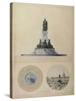 Study of Monument for La Fayette-null-Stretched Canvas