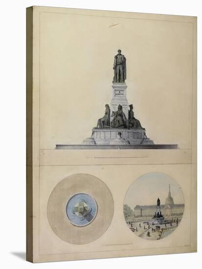 Study of Monument for La Fayette-null-Stretched Canvas