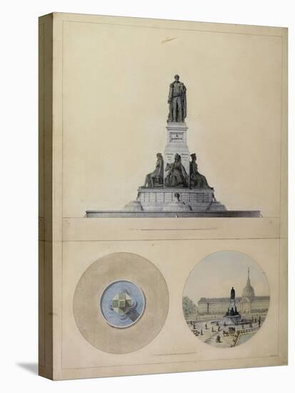 Study of Monument for La Fayette-null-Stretched Canvas