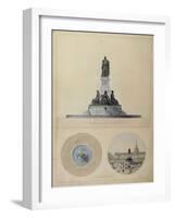 Study of Monument for La Fayette-null-Framed Giclee Print