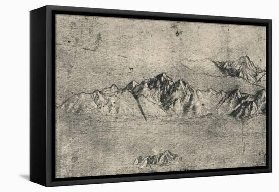 'Study of Mountain Ranges', c1480 (1945)-Leonardo Da Vinci-Framed Stretched Canvas