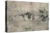 'Study of Mountain Ranges', c1480 (1945)-Leonardo Da Vinci-Stretched Canvas