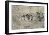 'Study of Mountain Ranges', c1480 (1945)-Leonardo Da Vinci-Framed Giclee Print
