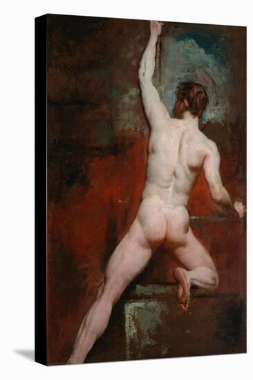 Study of Nude Man, C.1807-49-William Etty-Stretched Canvas