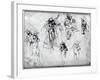 Study of Nude Men-Leonardo da Vinci-Framed Giclee Print