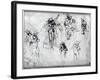 Study of Nude Men-Leonardo da Vinci-Framed Giclee Print