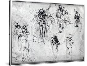 Study of Nude Men-Leonardo da Vinci-Stretched Canvas